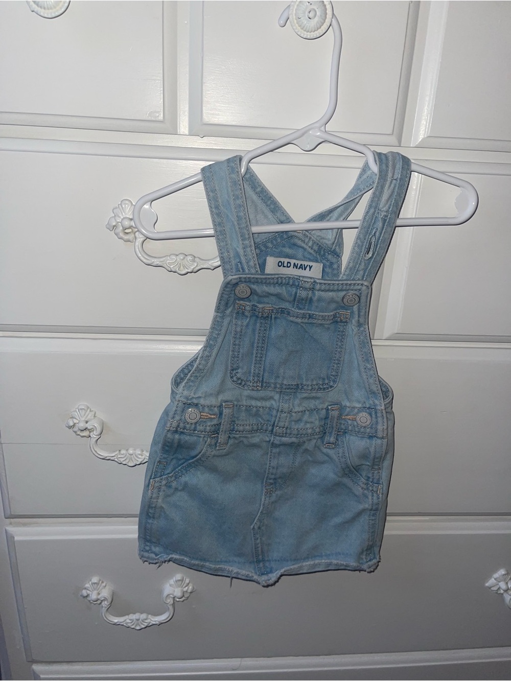 Old Navy Light Blue Denim Overall Dress - Kids